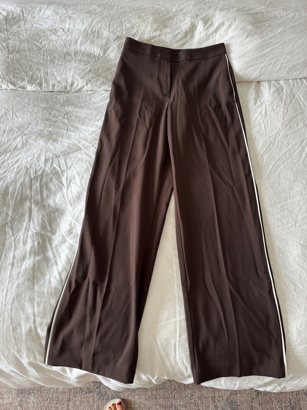 Brown Zara Pants with Side Piping